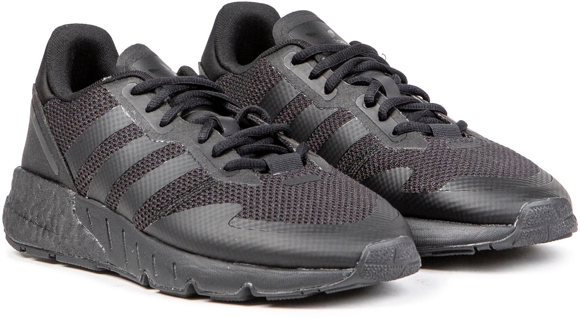 Mens Adidas Zx 1K Boost Sneakers In Black | Soletrader