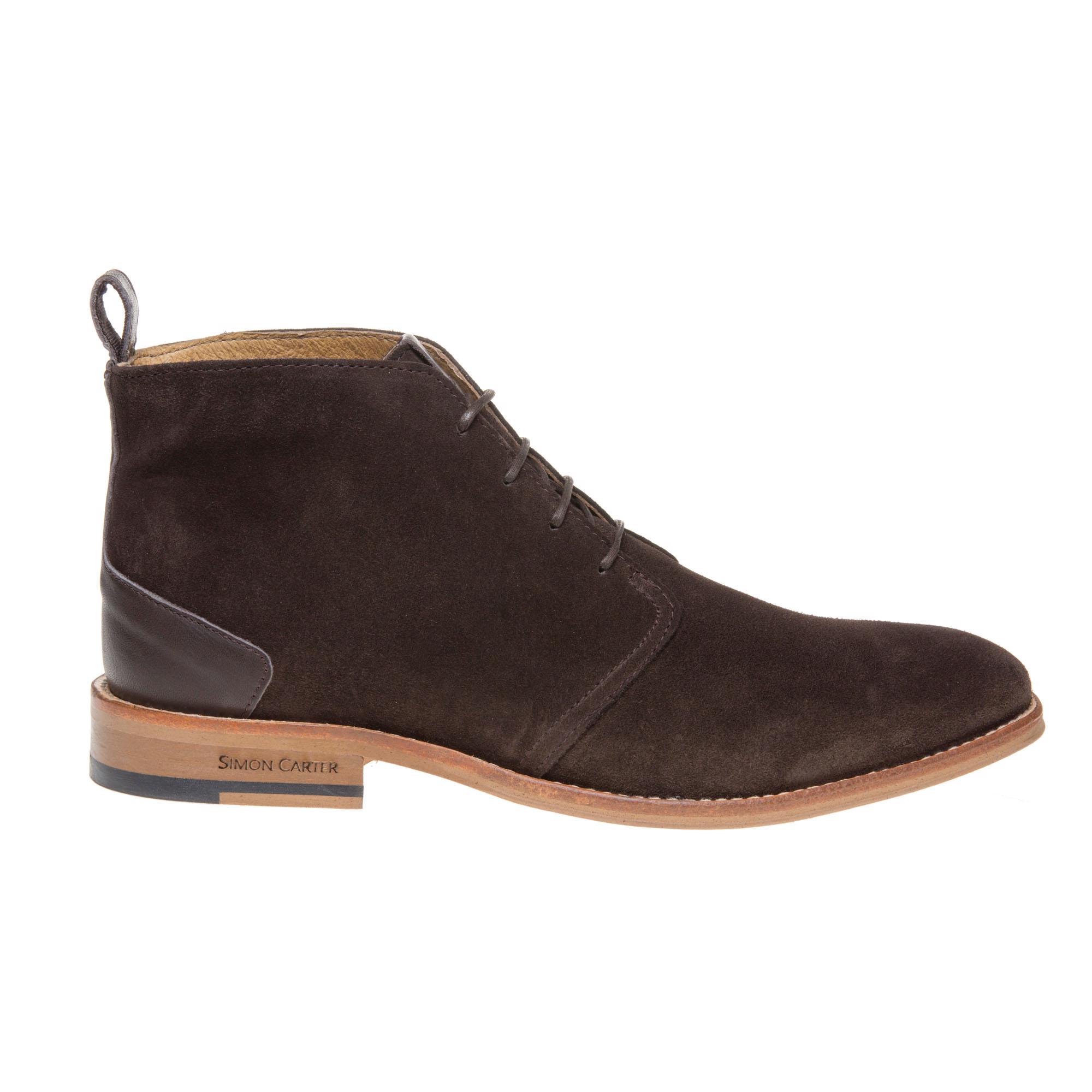 SIMON CARTER Mens Byrd Chukka Boots Brown
