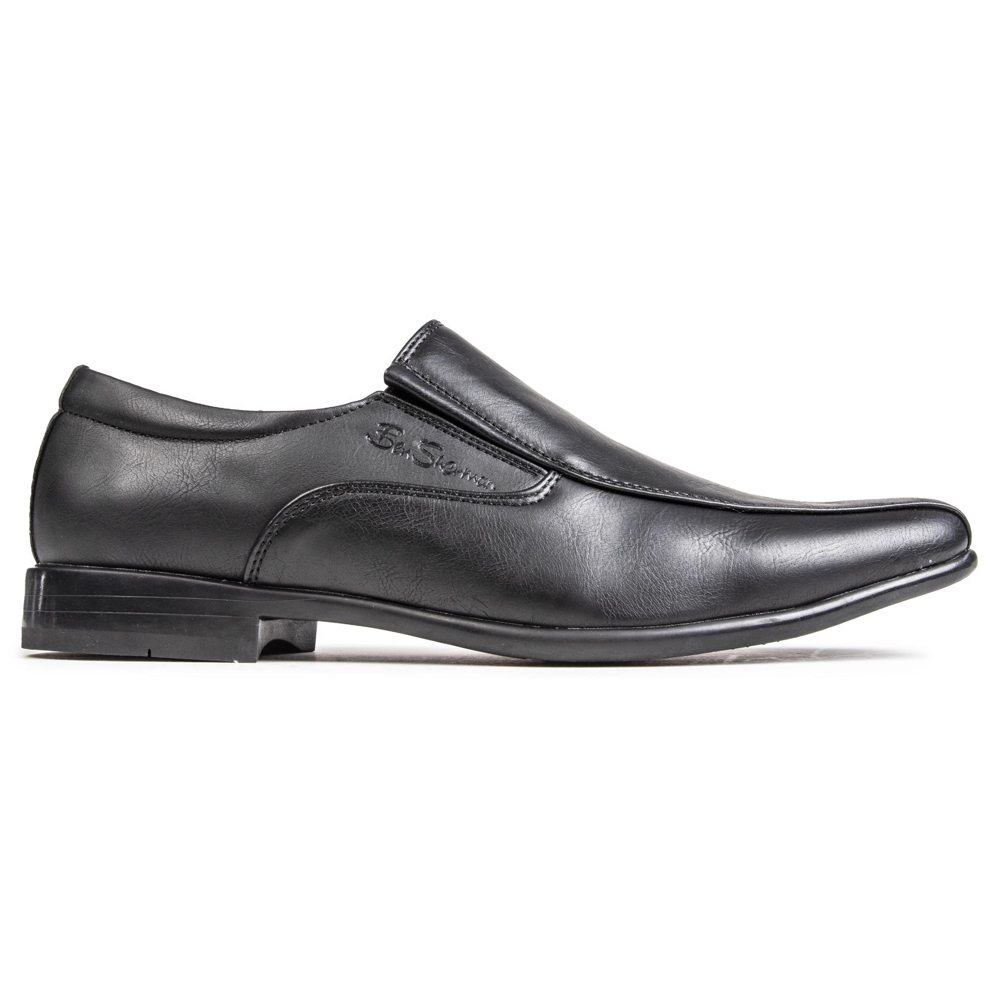 BEN SHERMAN Mens Durham Slip Loafers Shoes Black