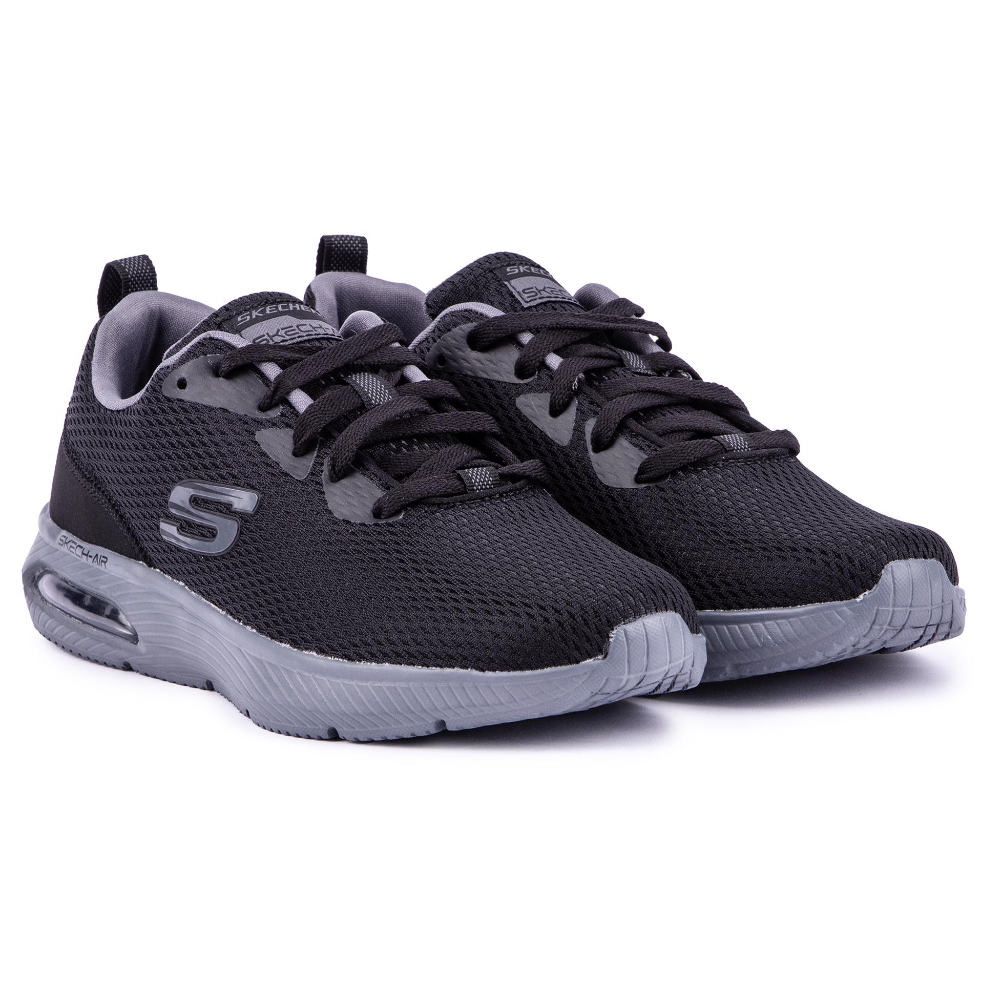 SKECHERS Mens Dyna-air Running Style Trainers Black