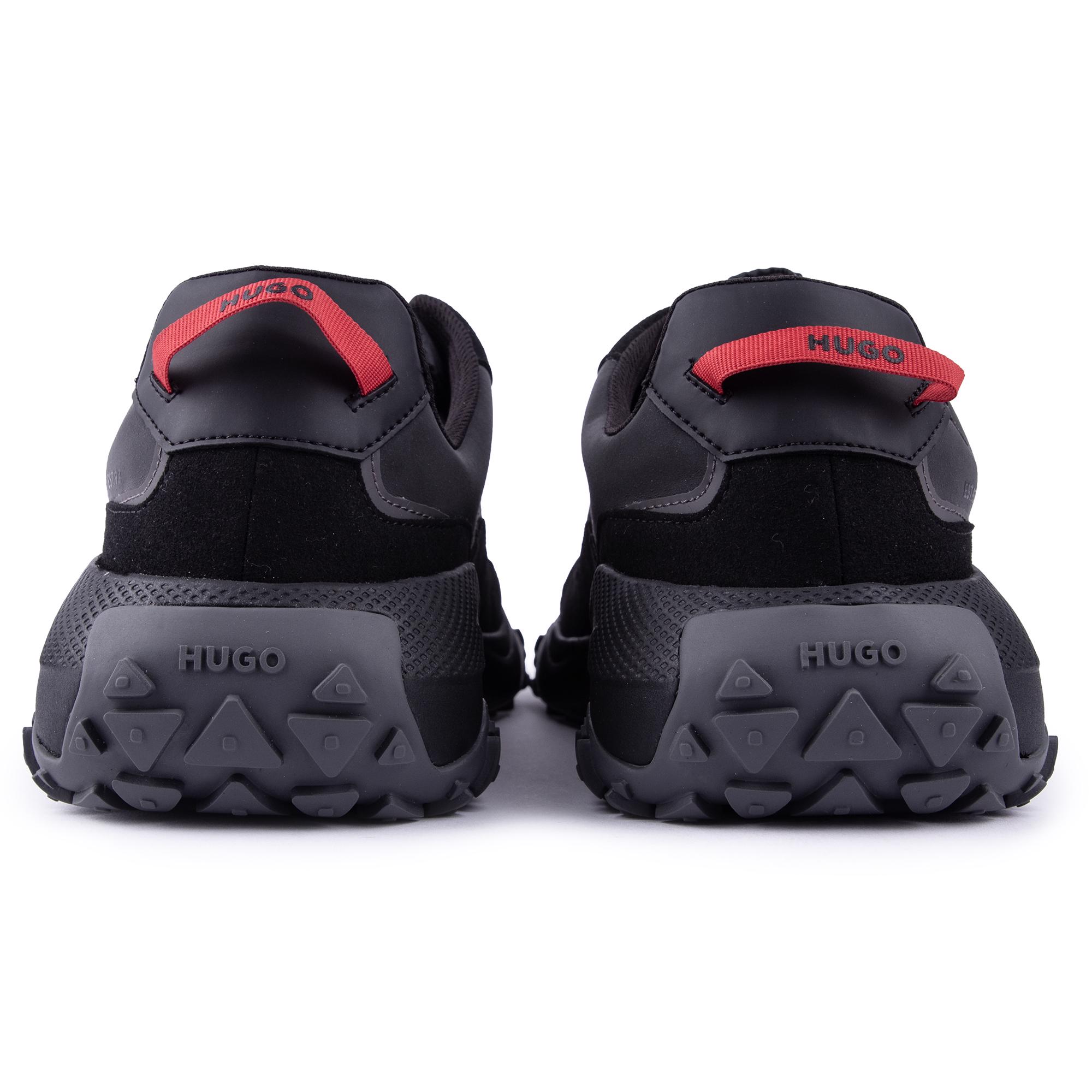 HUGO Mens Go1st Running Style Sneakers Black