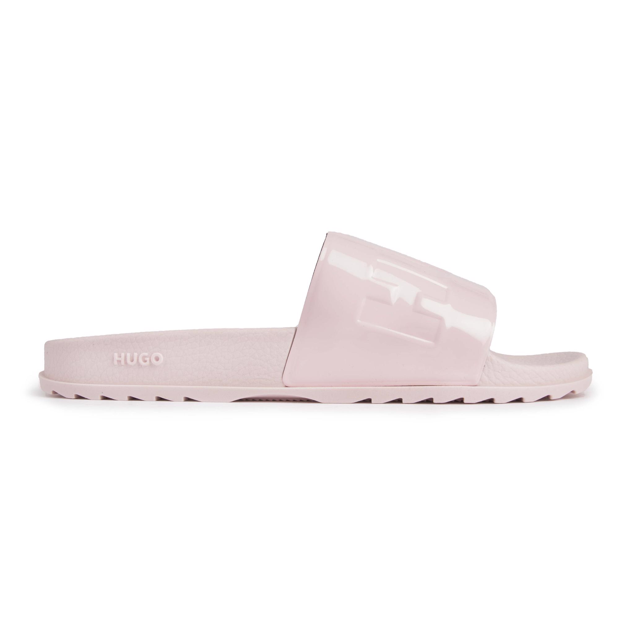 HUGO Womens Match Slides Sandals Pink