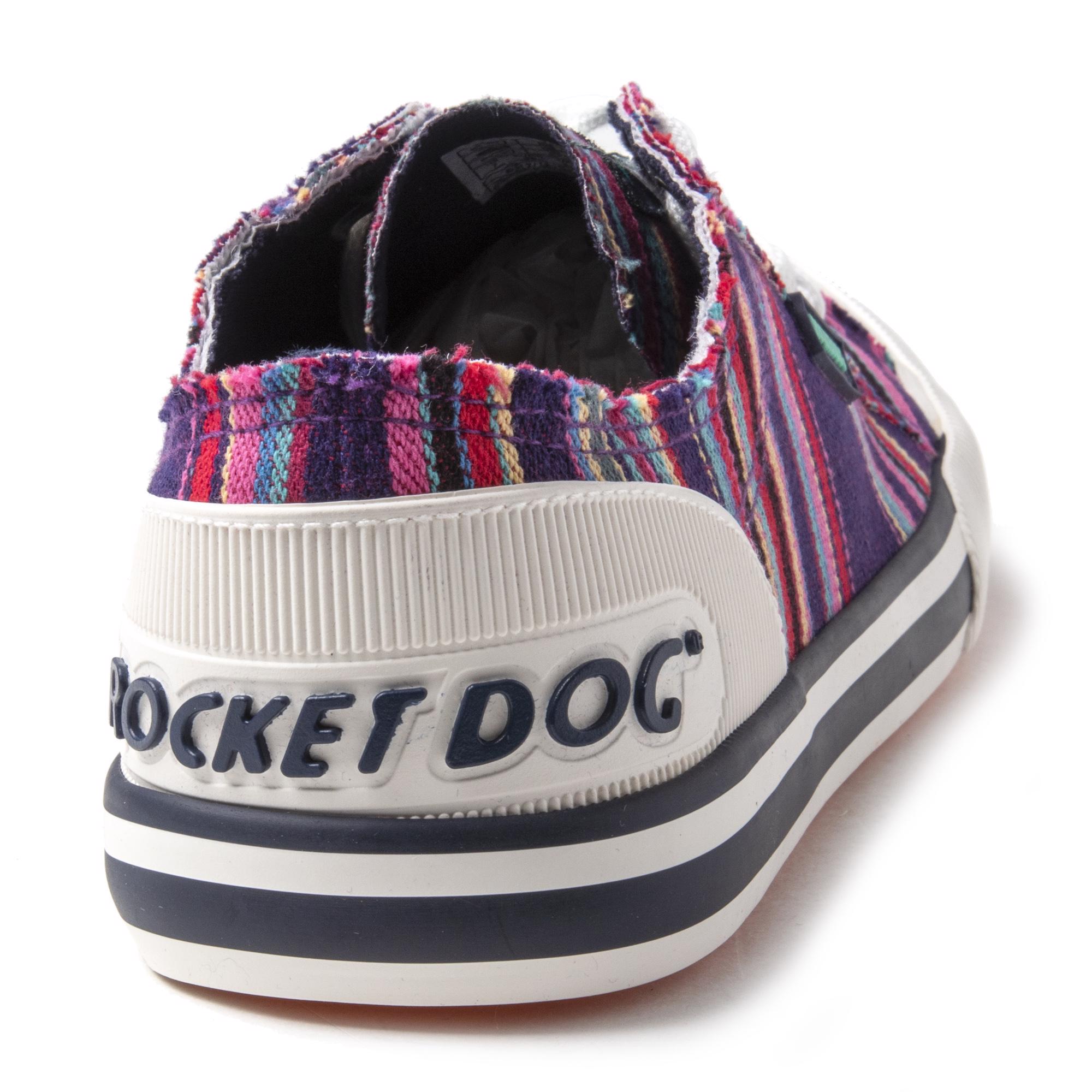 ROCKET DOG Womens Jazzin Plimsolls Sneakers Purple Multi