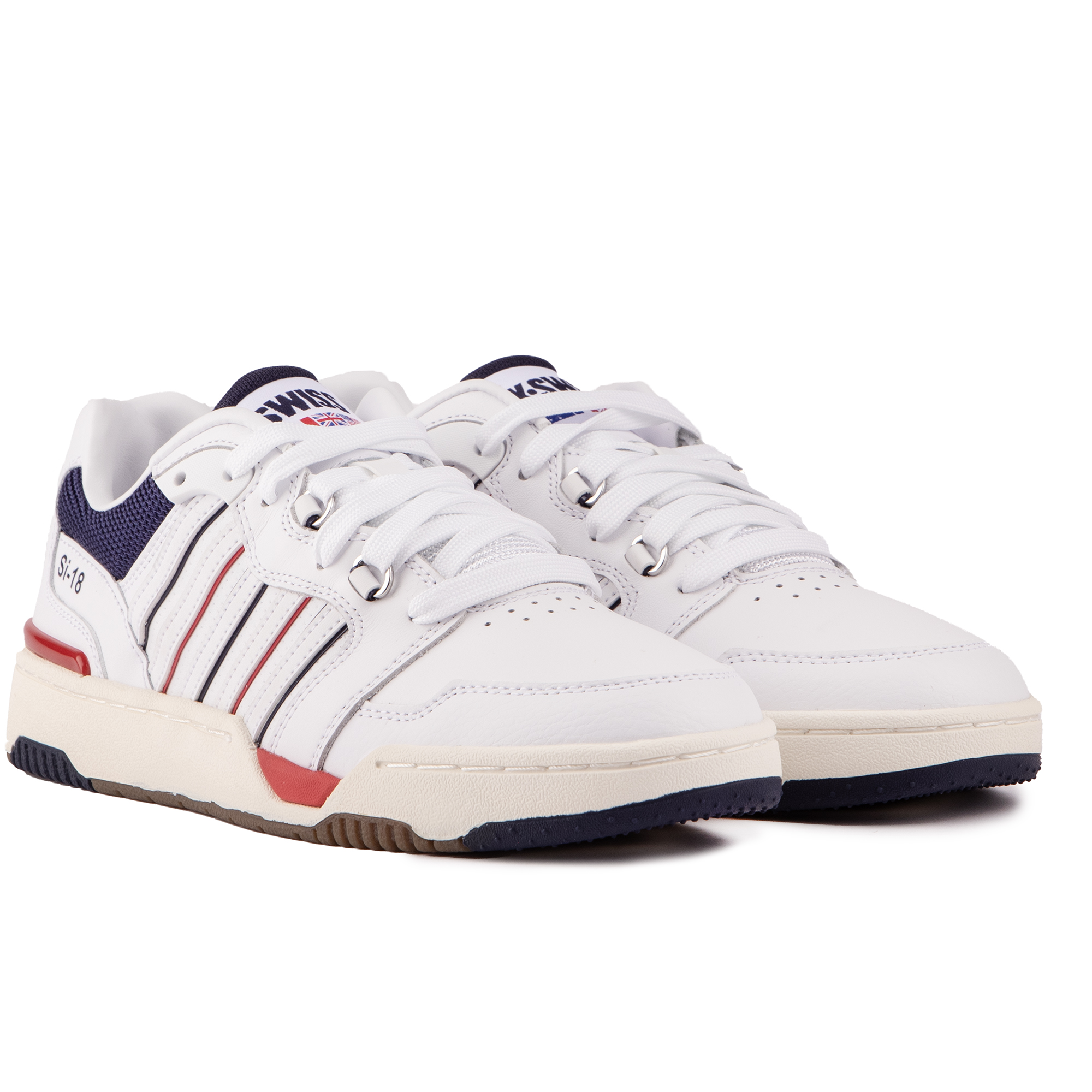 K-SWISS Mens Si-18 Rival Court Trainers White