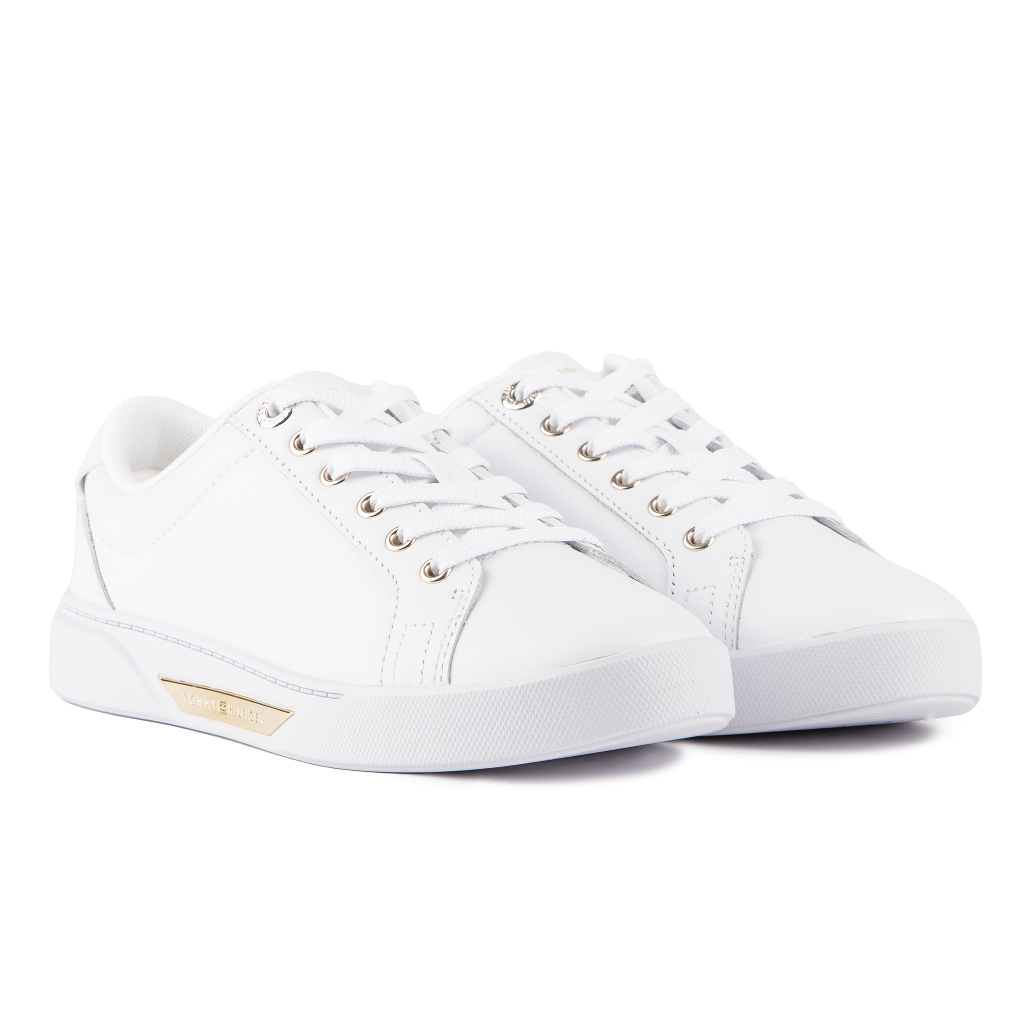 TOMMY HILFIGER Womens Core Court Trainers White
