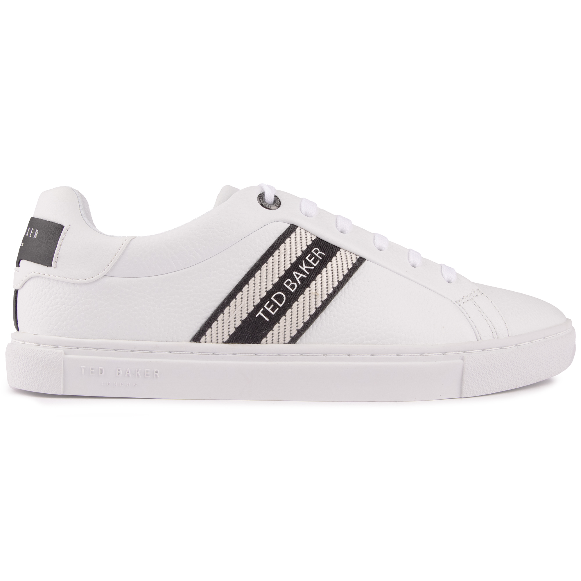 TED BAKER Mens Trilobw Court Trainers White