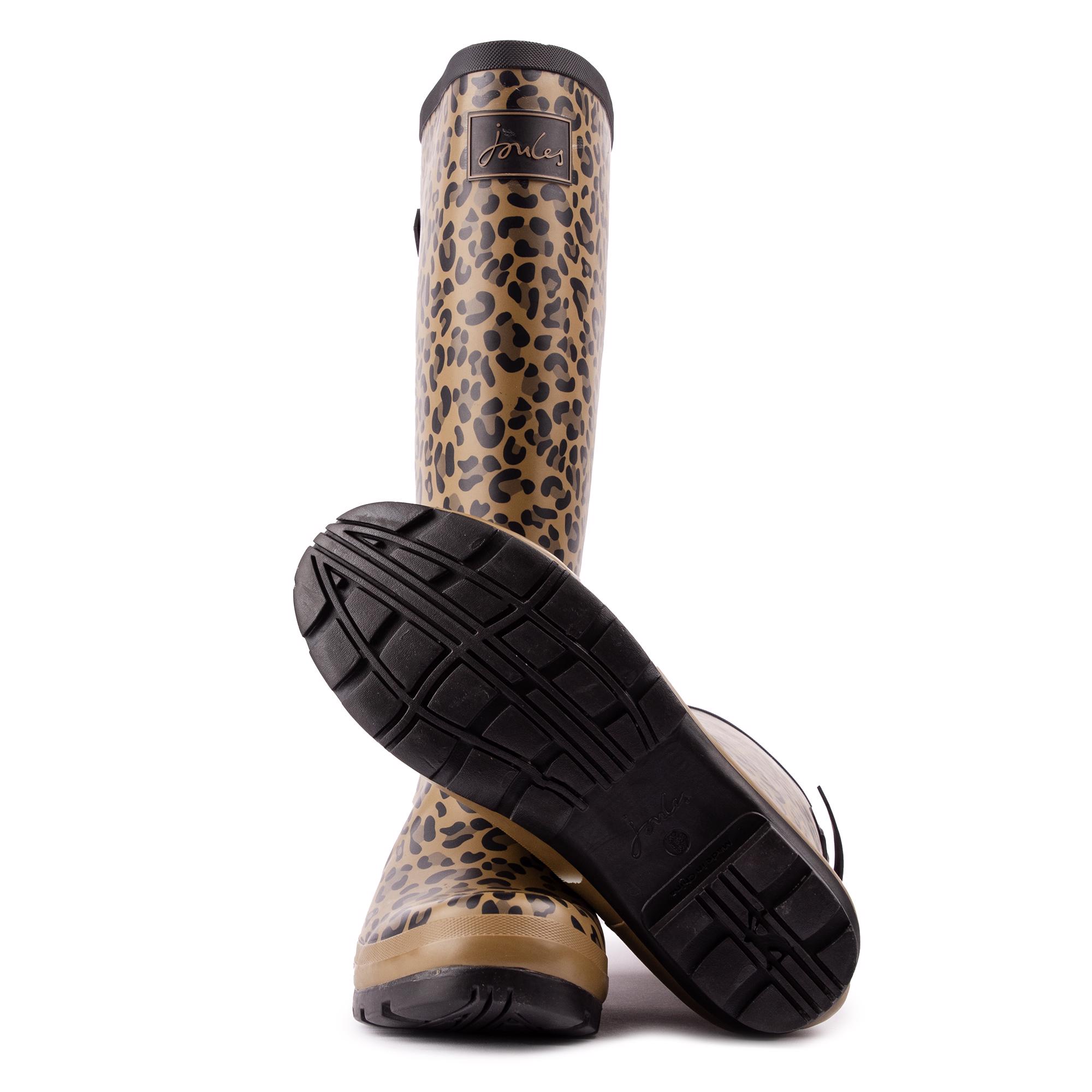 Joules leopard sale print wellies